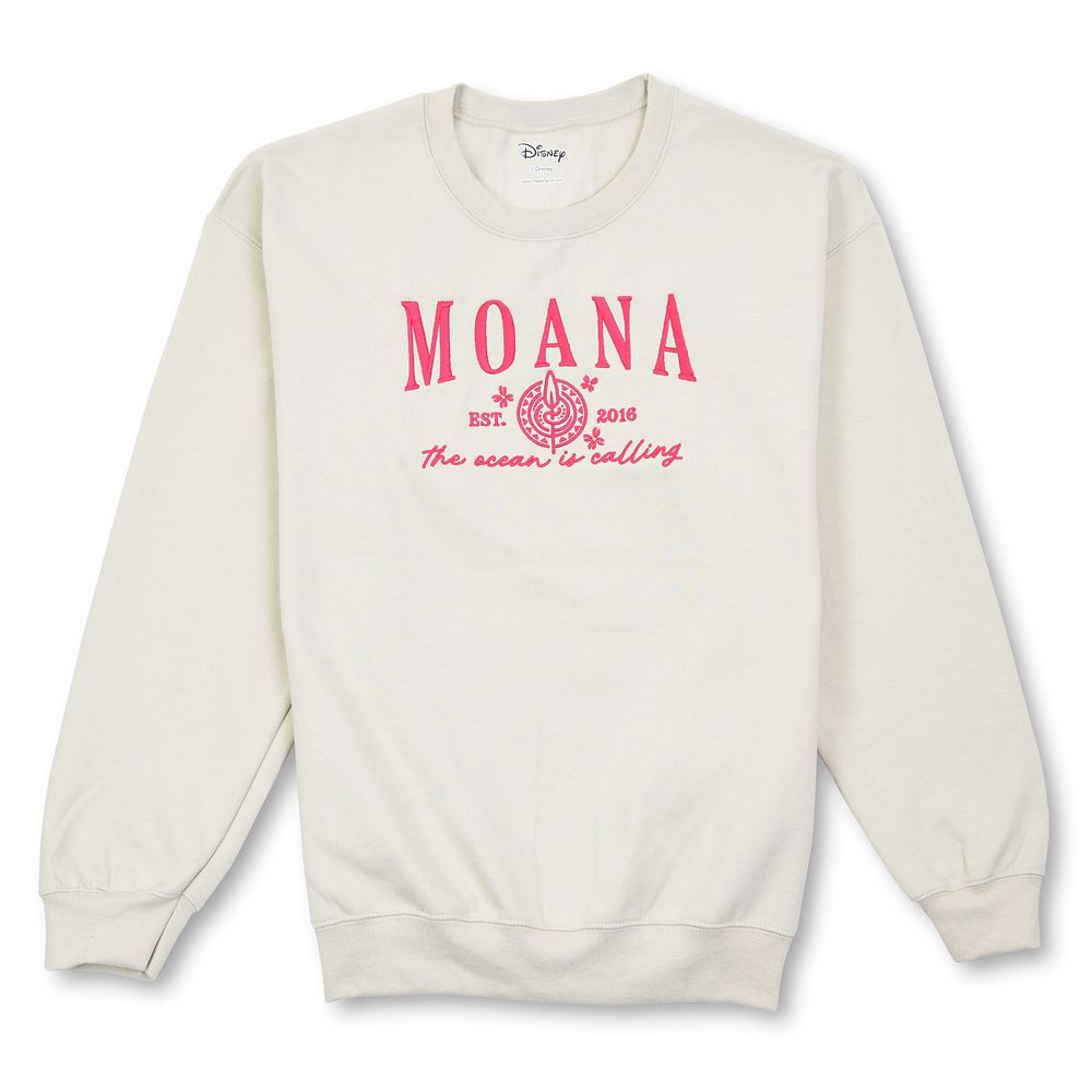 Moana Embroidered Pullover Sweatshirt for Women