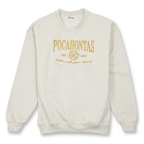 Женские худи Disney Pocahontas Embroidered Pullover Sweatshirt for Women
