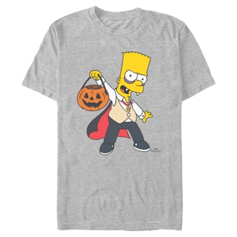 Футболки Disney Bart Simpson as Dracula Halloween T-Shirt for Adults – The Simpsons