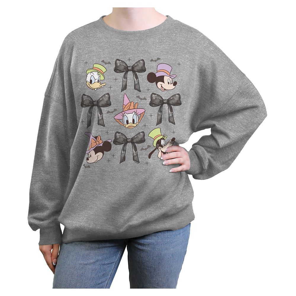 Mickey Mouse and Friends Halloween ''Bows'' Pullover Sweatshirt for Adults
