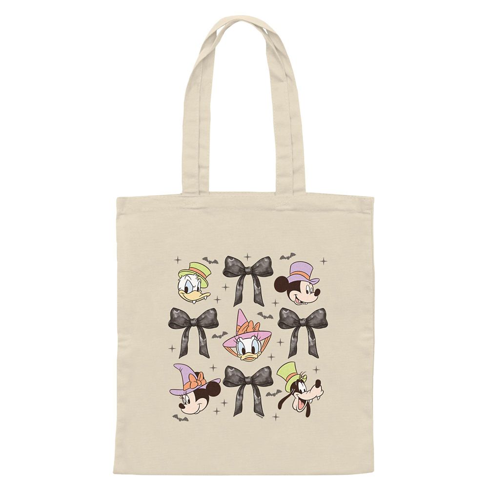 Mickey Mouse and Friends Halloween ''Bows'' Canvas Tote