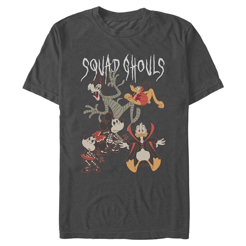 Mickey Mouse and Friends Squad Ghouls Halloween T-Shirt for Adults Official shopDisney