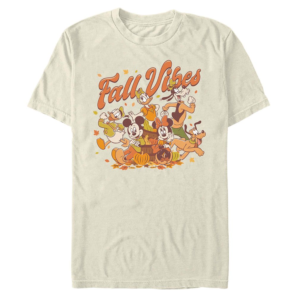 Mickey Mouse and Friends Fall Vibes T-Shirt for Adults Official shopDisney