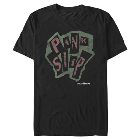 Женские футболки Disney Freaky Friday Pink Slip Logo Fashion T-Shirt for Adults