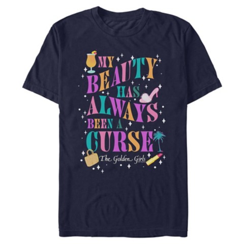 Футболки Disney The Golden Girls ''My Beauty Has Always Been a Curse'' Black T-Shirt for Adults