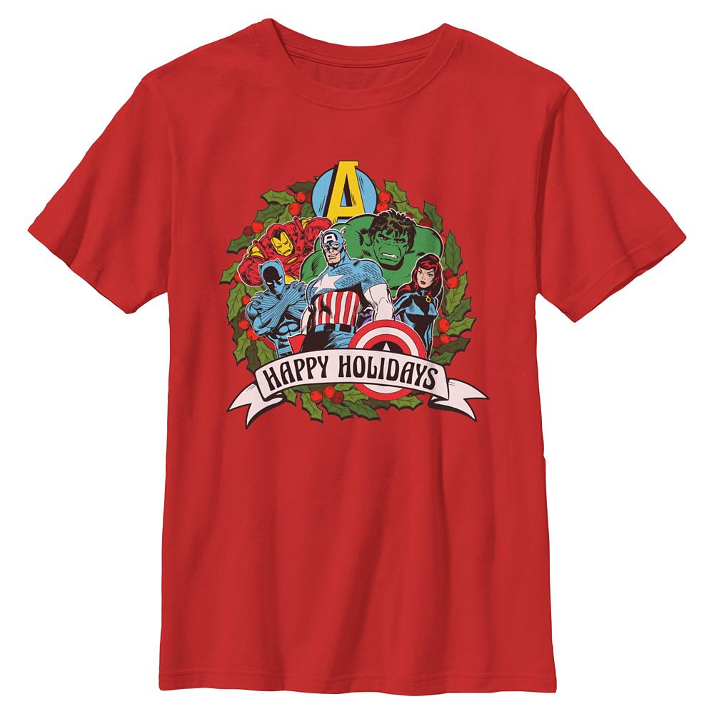 Marvel's Avengers ''Happy Holidays'' T-Shirt for Kids