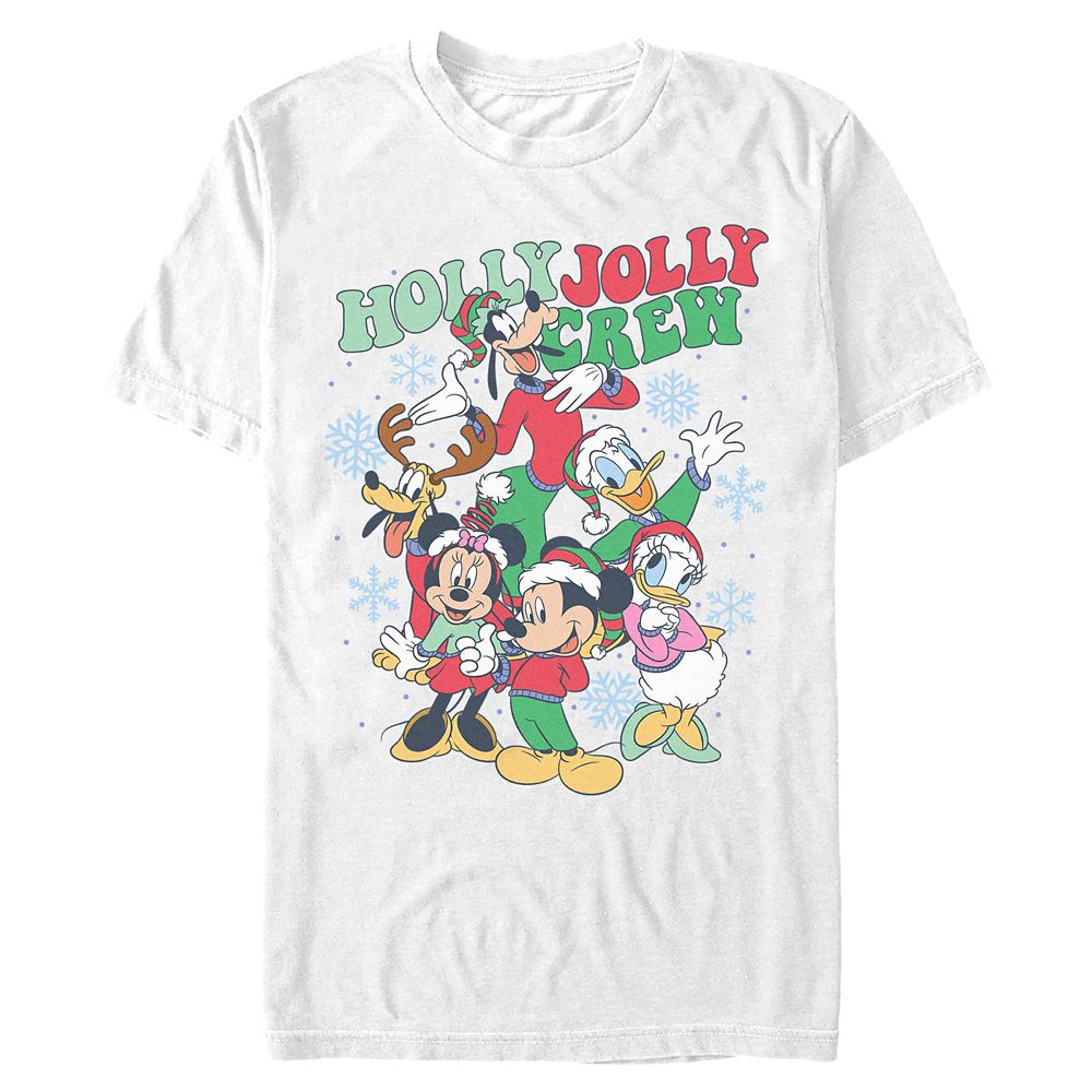 Mickey Mouse and Friends Holly Jolly Crew T-Shirt for Adults Official shopDisney