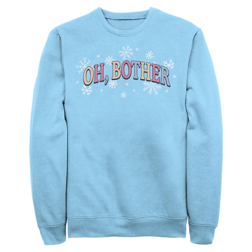 Winnie the Pooh and Tigger Ice Skating Holiday Pullover Sweatshirt for Adults