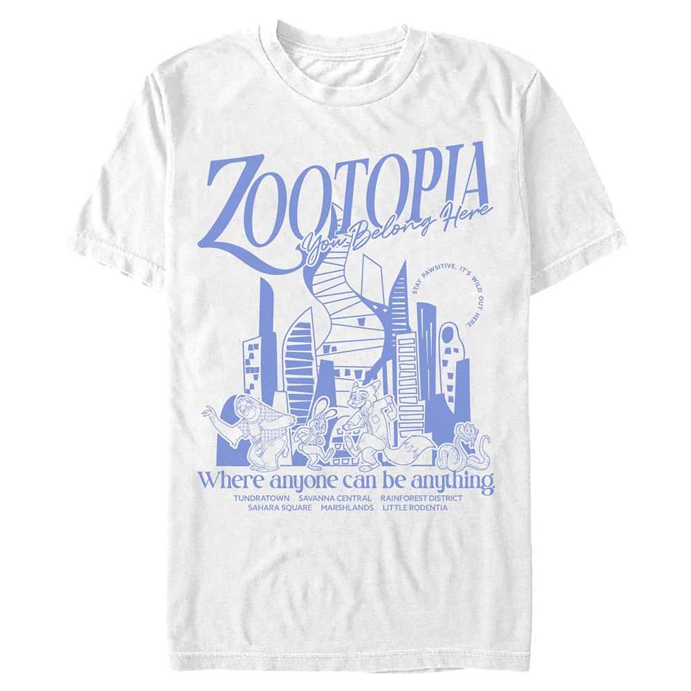 Zootopia Travel Poster T-Shirt for Adults  Zootopia 2 Official shopDisney