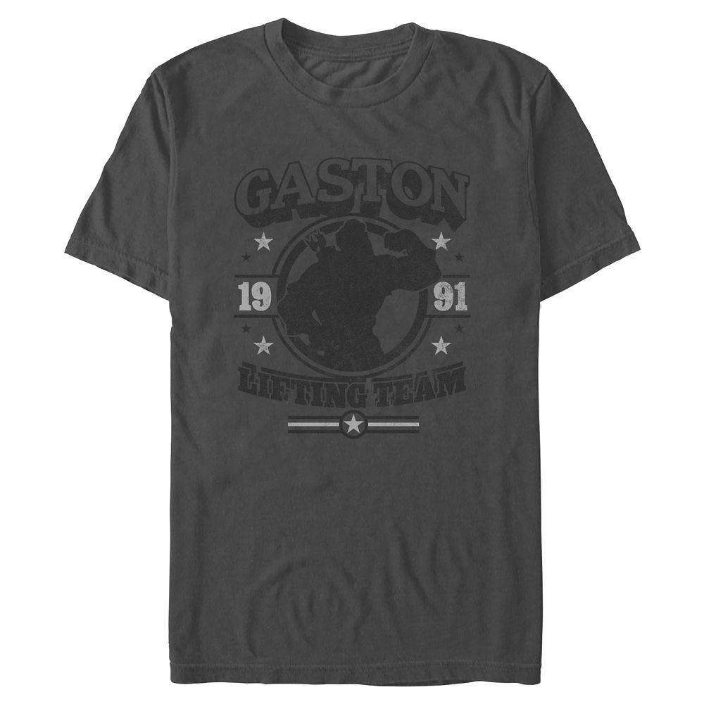 Gaston ''Lifting Team'' T-Shirt for Adults &ndash; Beauty and the Beast