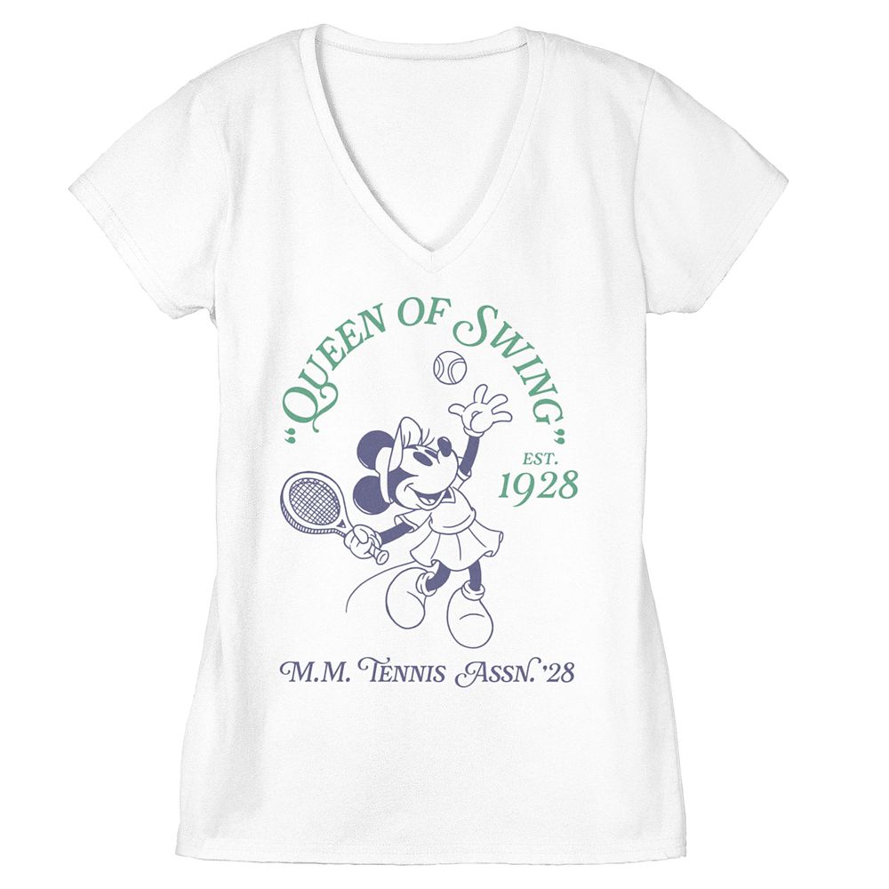 Minnie Mouse Tennis V-Neck T-Shirt for Women