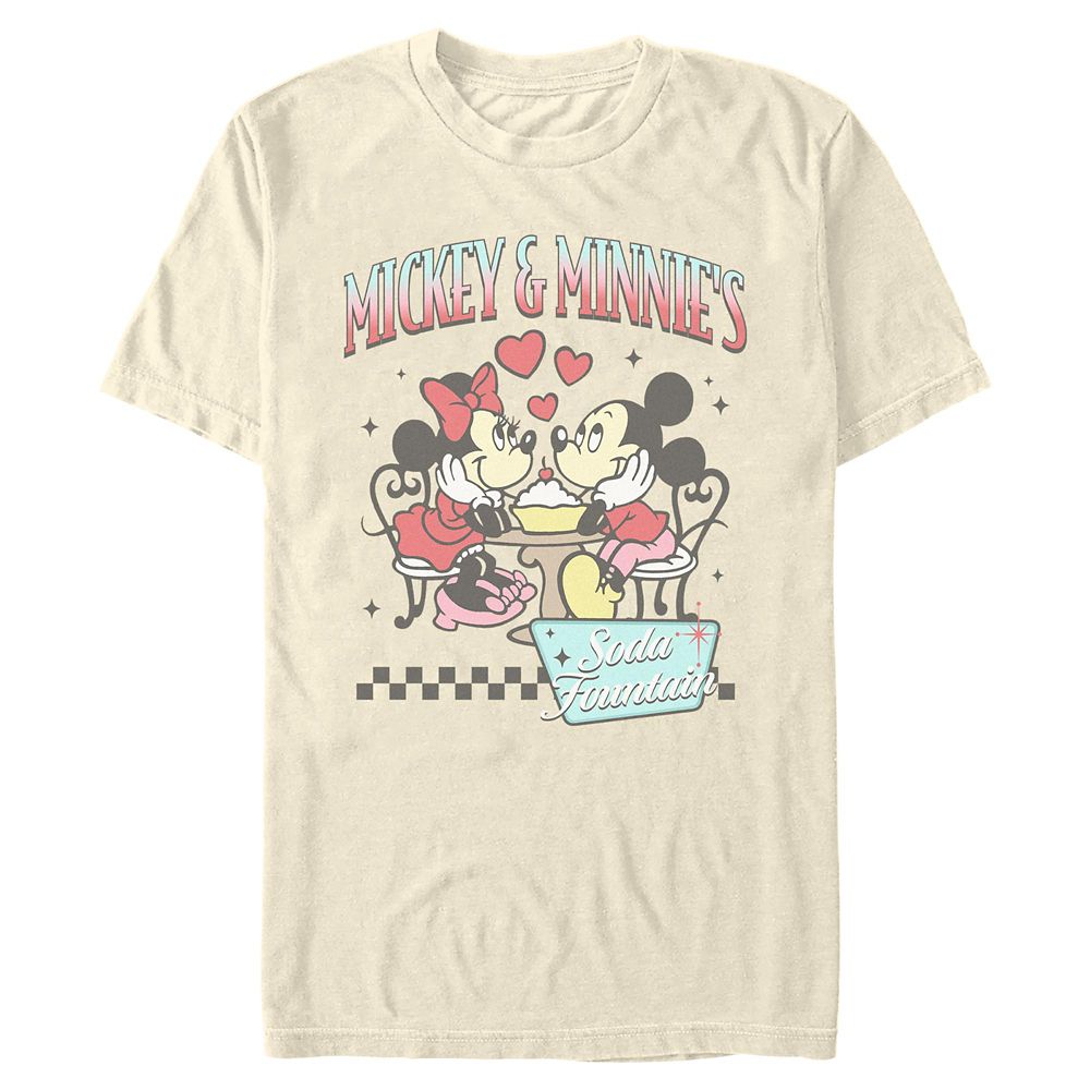 Mickey and Minnie Mouse ''Soda Fountain'' T-Shirt for Adults