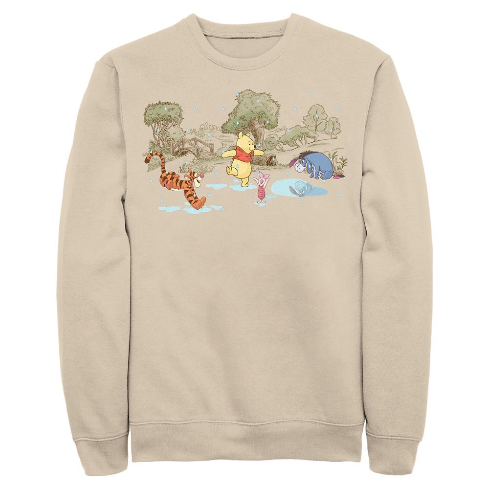Winnie the Pooh and Pals Rainy Day Pullover Sweatshirt for Adults