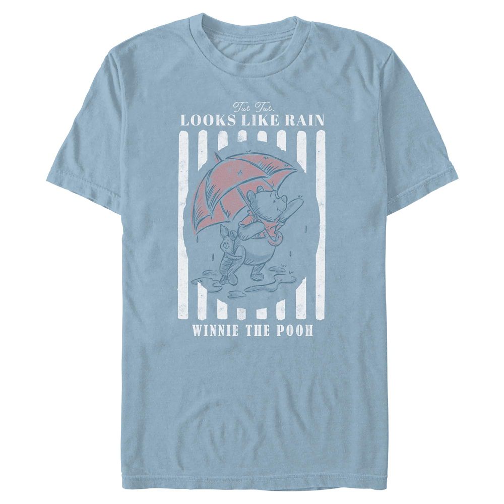 Winnie the Pooh and Piglet ''Looks Like Rain'' T-Shirt for Adults