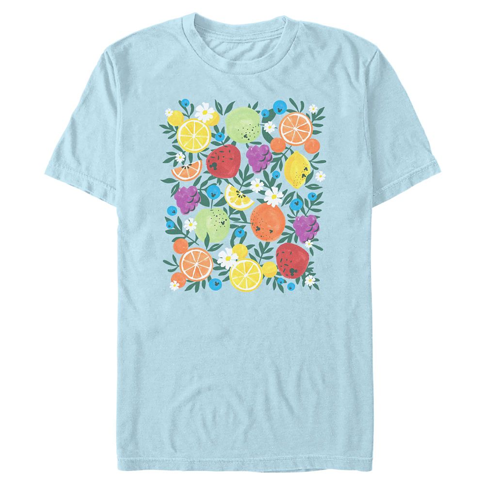 Mickey Mouse Icon Fruit, Berries and Blossoms T-Shirt for Adults
