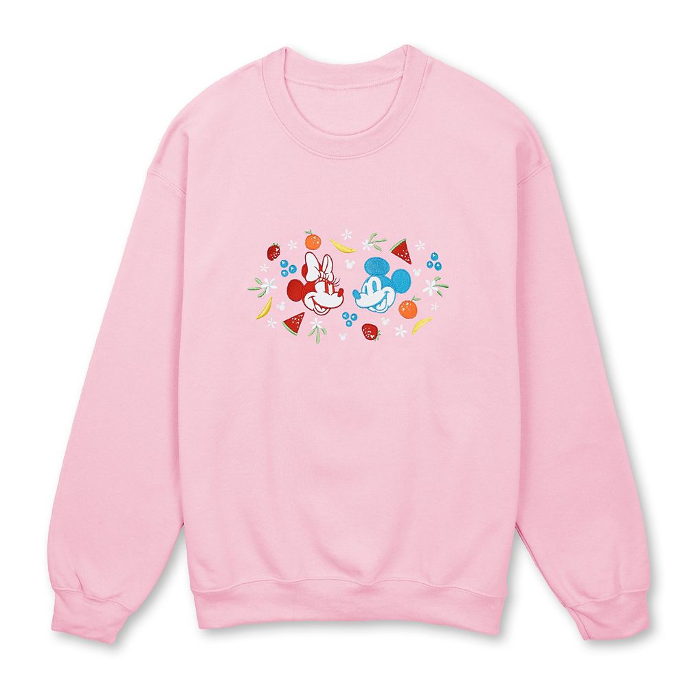 Mickey and Minnie Mouse Fruit Pullover Sweatshirt for Adults
