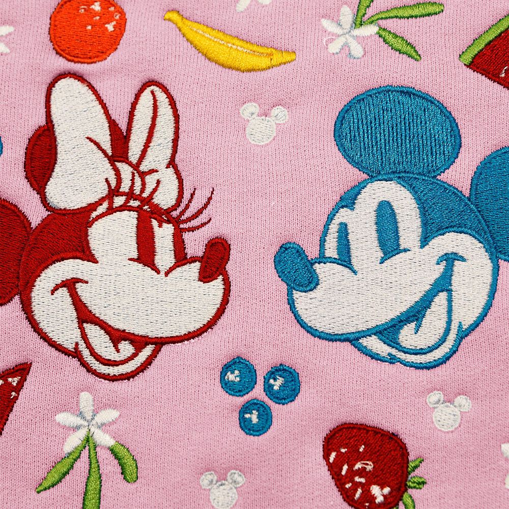 Mickey and Minnie Mouse Fruit Pullover Sweatshirt for Adults