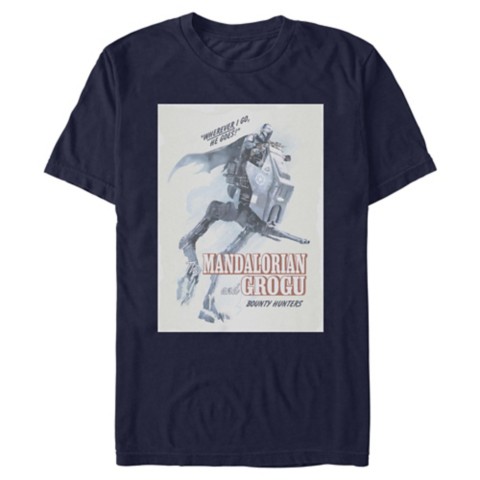 Футболки Disney Star Wars: The Mandalorian and Grogu ''Bounty Hunters'' T-Shirt for Adults