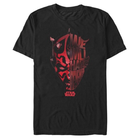 Футболки Disney Darth Maul Face T-Shirt for Adults – Star Wars – Exclusive