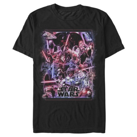 Футболки Disney Star Wars Saga Cast T-Shirt for Adults – Exclusive