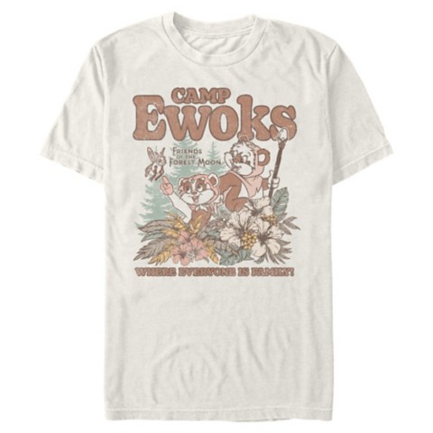 Футболки Disney Wicket and Kneesaa ''Camp Ewoks'' T-Shirt for Adults – Star Wars: Ewoks – Exclusive