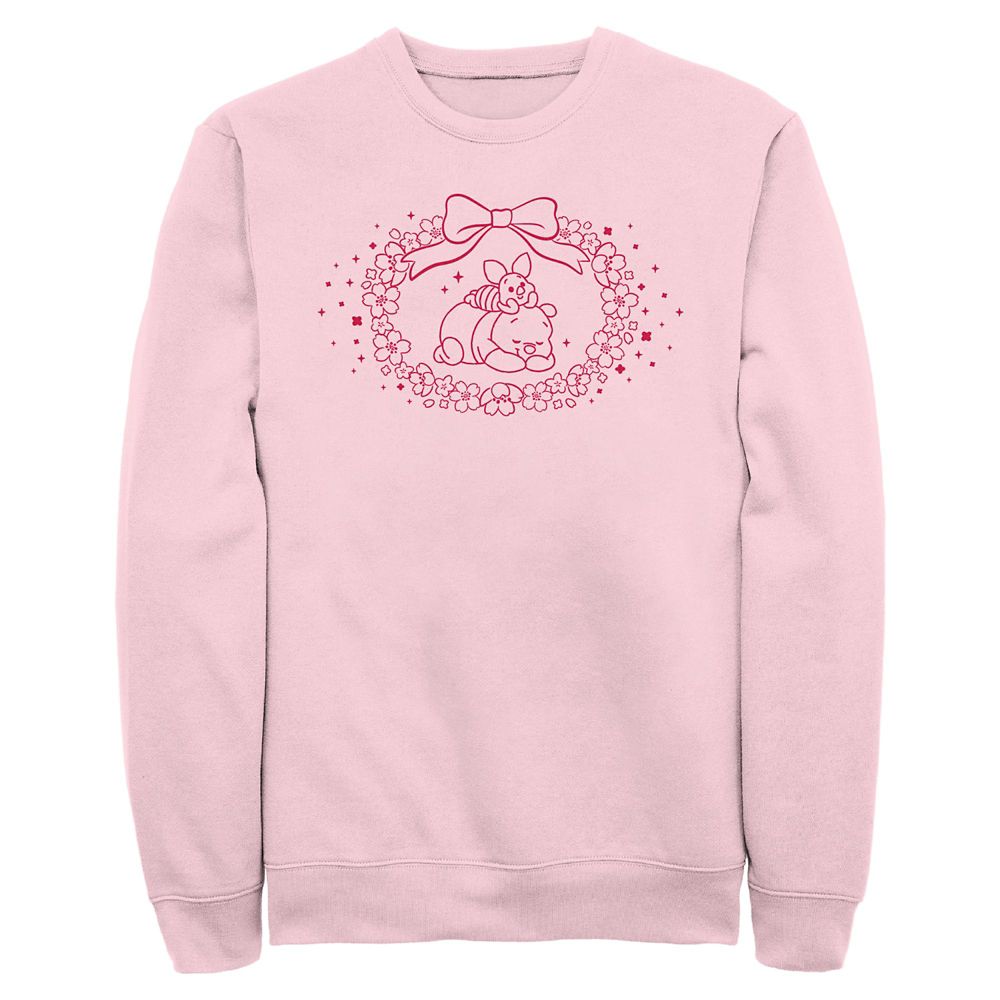 Winnie the Pooh and Piglet Sakura Pullover Sweatshirt for Adults &ndash; Exclusive
