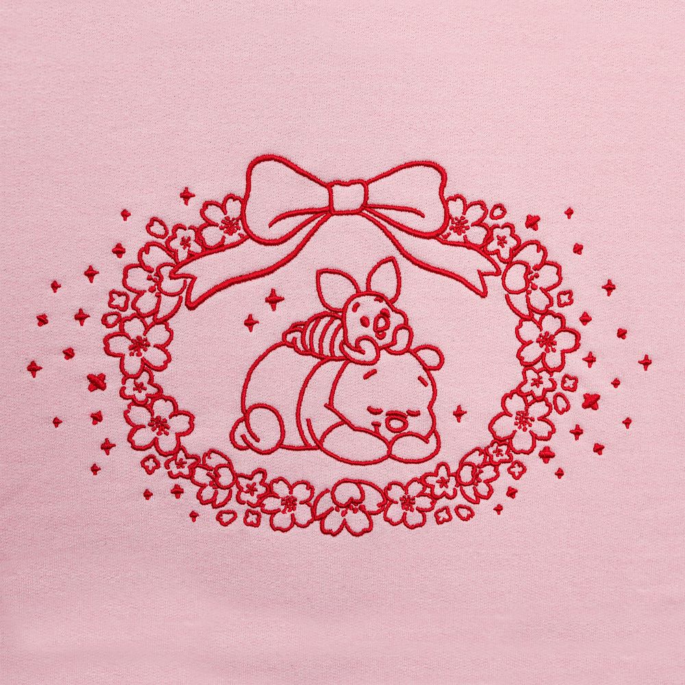 Winnie the Pooh and Piglet Sakura Pullover Sweatshirt for Adults &ndash; Exclusive
