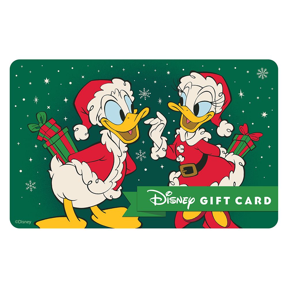 Happy Holidays with Donald & Daisy Duck Disney Gift Card eGift