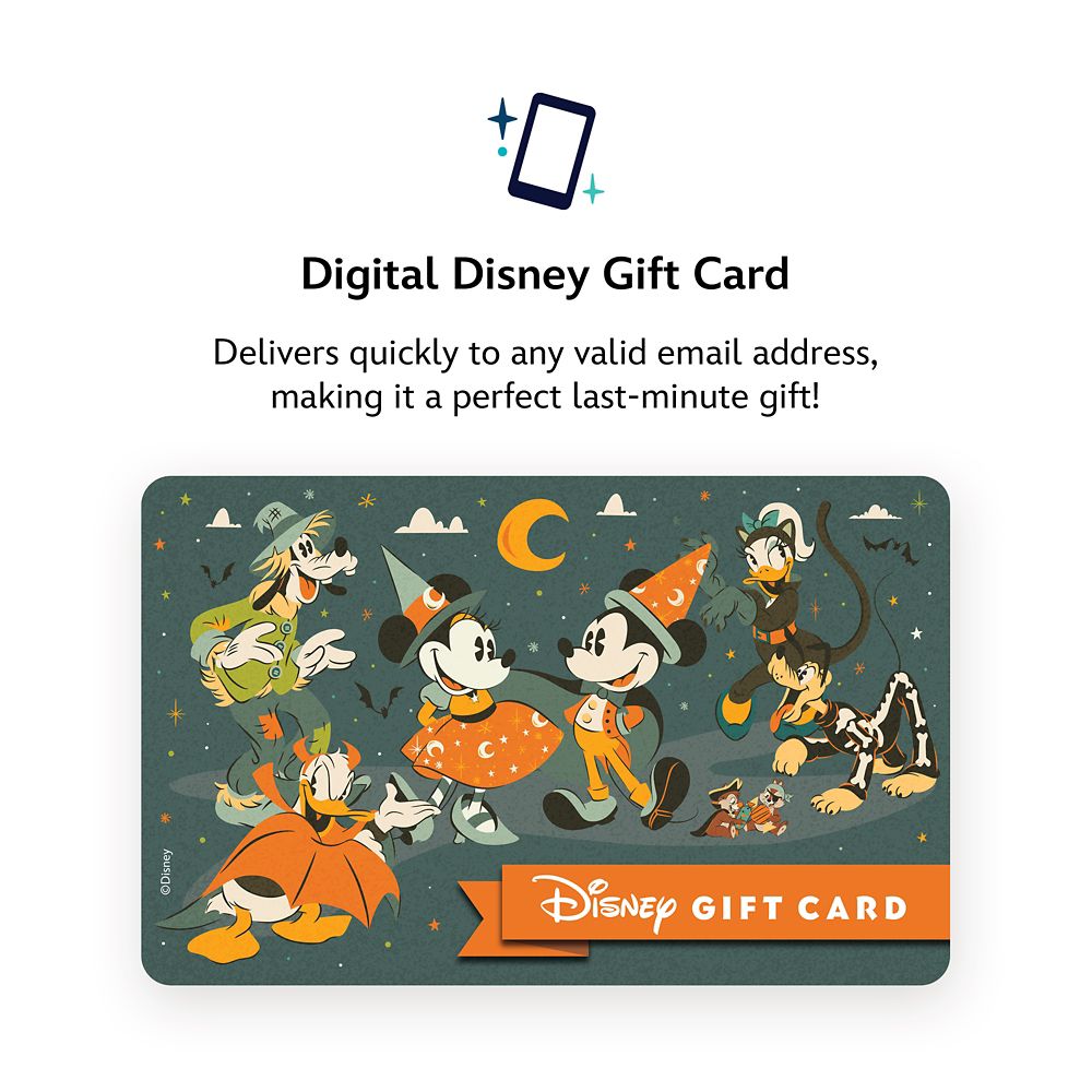 Digital Disney Gift Card &ndash; Mickey Mouse and Friends Halloween