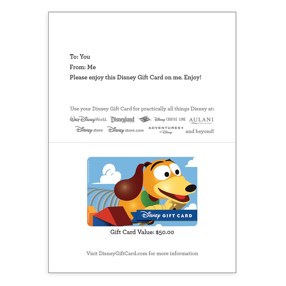 Slinky Dog Disney Gift Card - Toy Story