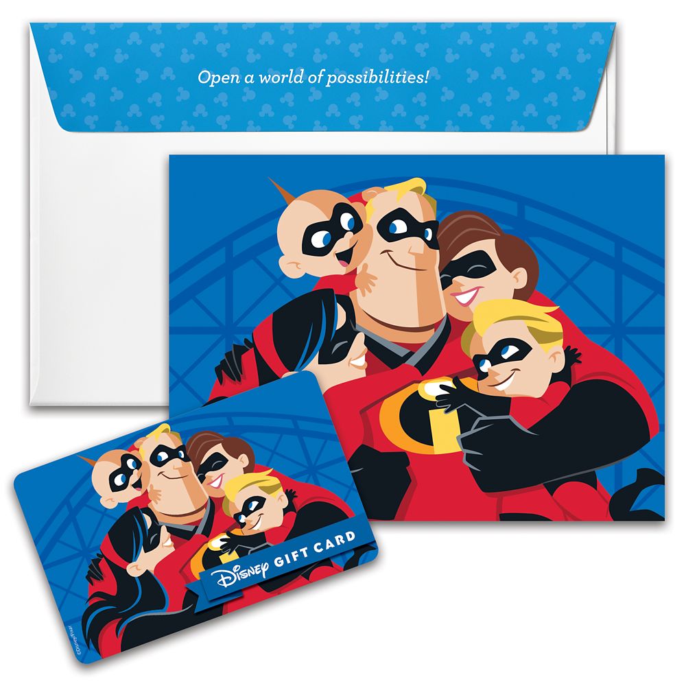 Incredibles Disney Gift Card