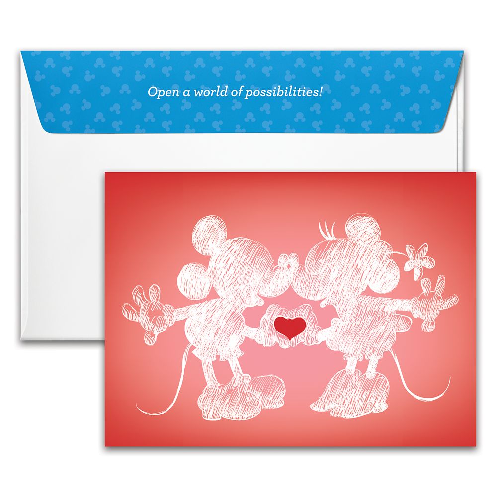 Mickey and Minnie Mouse Heart Hands Disney Gift Card
