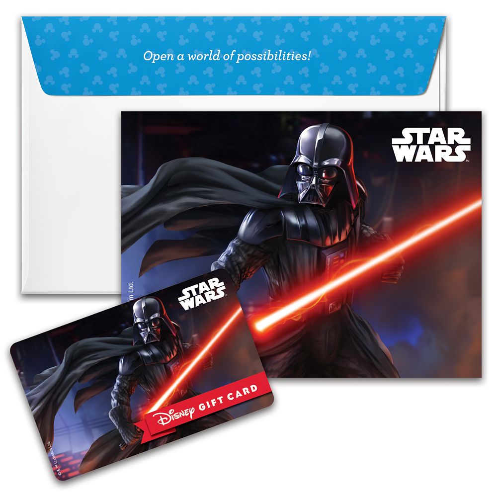 Darth Vader Disney Gift Card &ndash; Star Wars