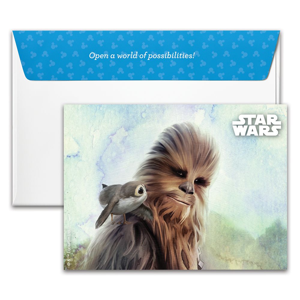 Chewbacca and Porg Disney Gift Card - Star Wars
