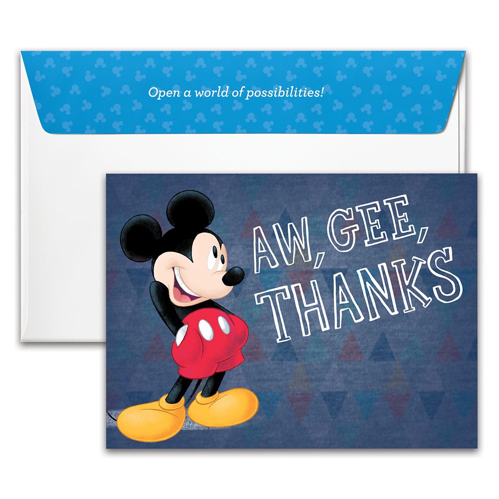 Mickey Mouse ''Aw, Gee, Thanks'' Disney Gift Card