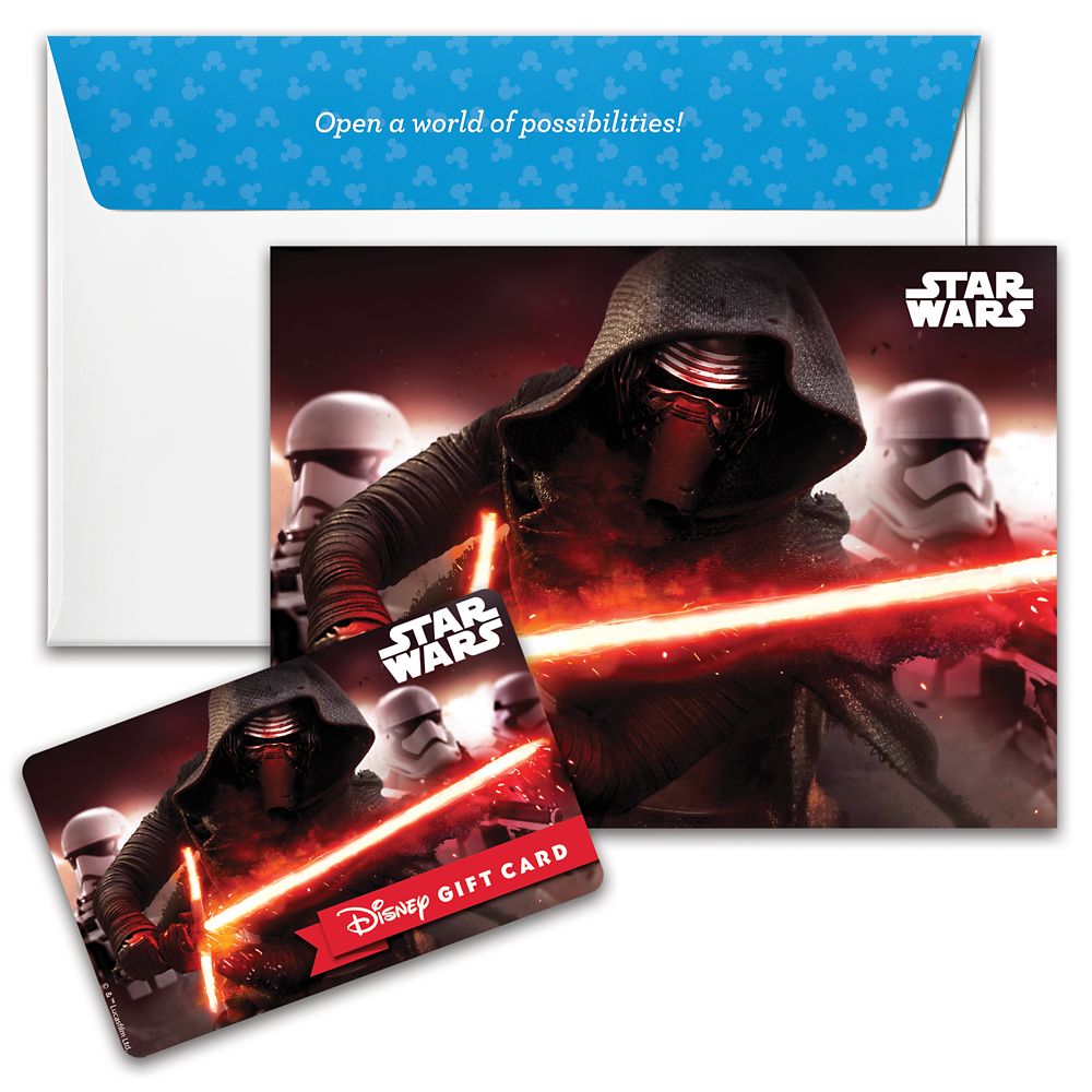 Kylo Ren Disney Gift Card &ndash; Star Wars