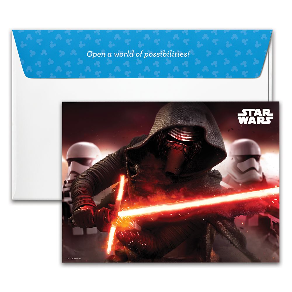 Kylo Ren Disney Gift Card &ndash; Star Wars
