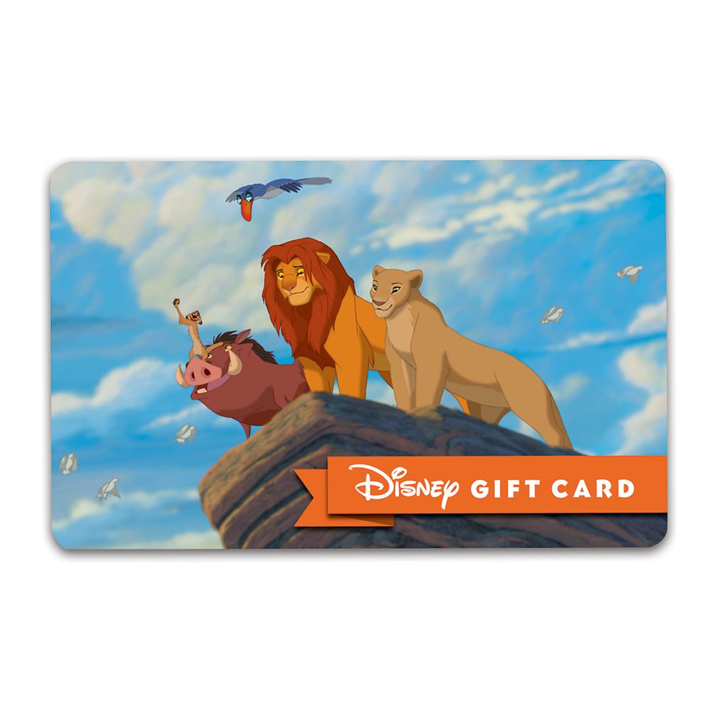 The Lion King Disney Gift Card