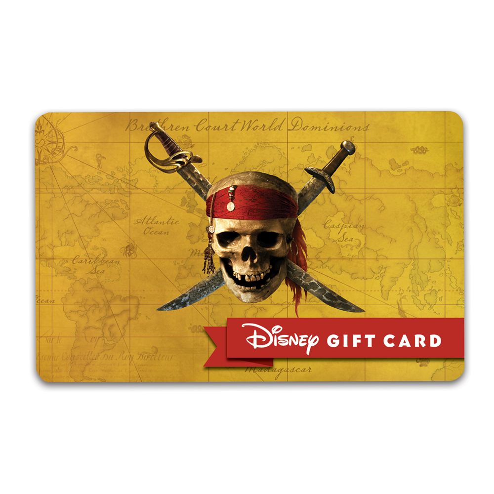 Pirates of the Caribbean Disney Gift Card