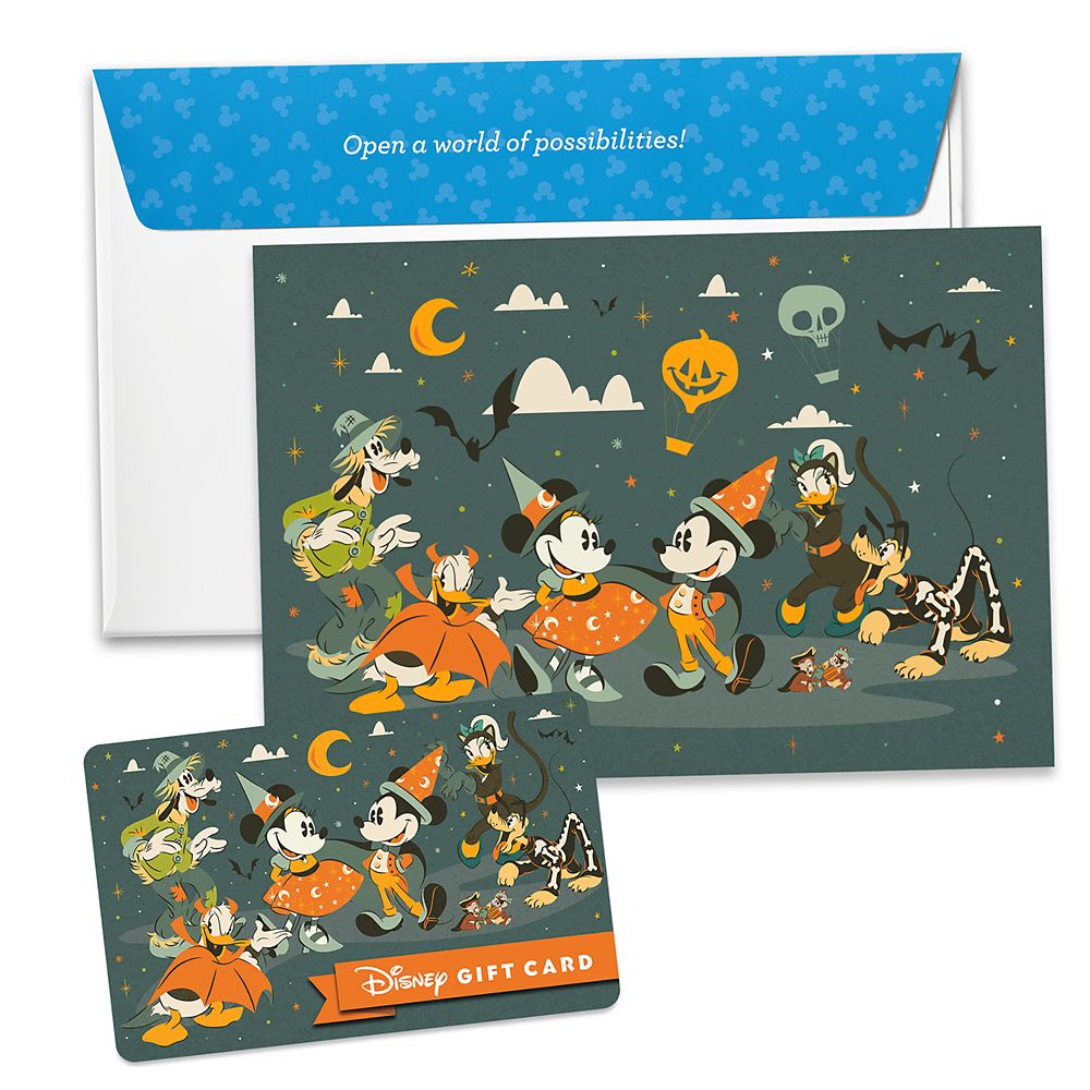 Mickey Mouse and Friends Halloween Disney Gift Card