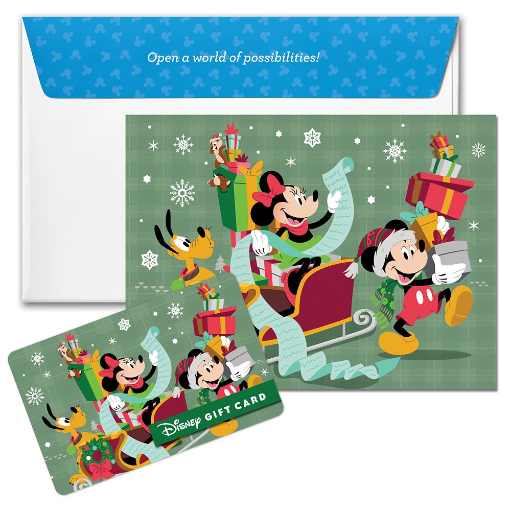 Mickey Mouse and Friends Holiday Nice List Disney Gift Card