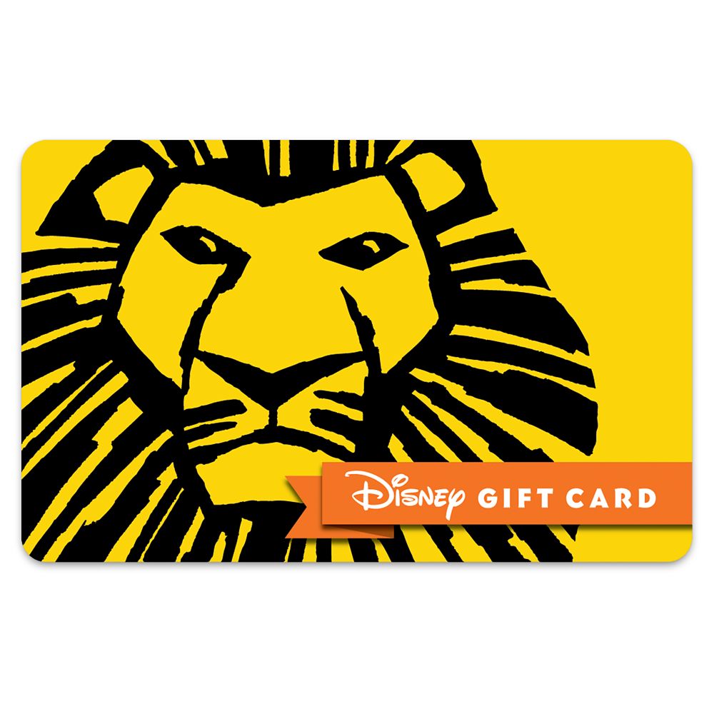 The Lion King Musical &ndash; Disney on Broadway Disney Gift Card