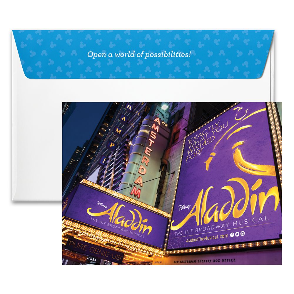 Aladdin The Musical &ndash; Disney on Broadway Disney Gift Card