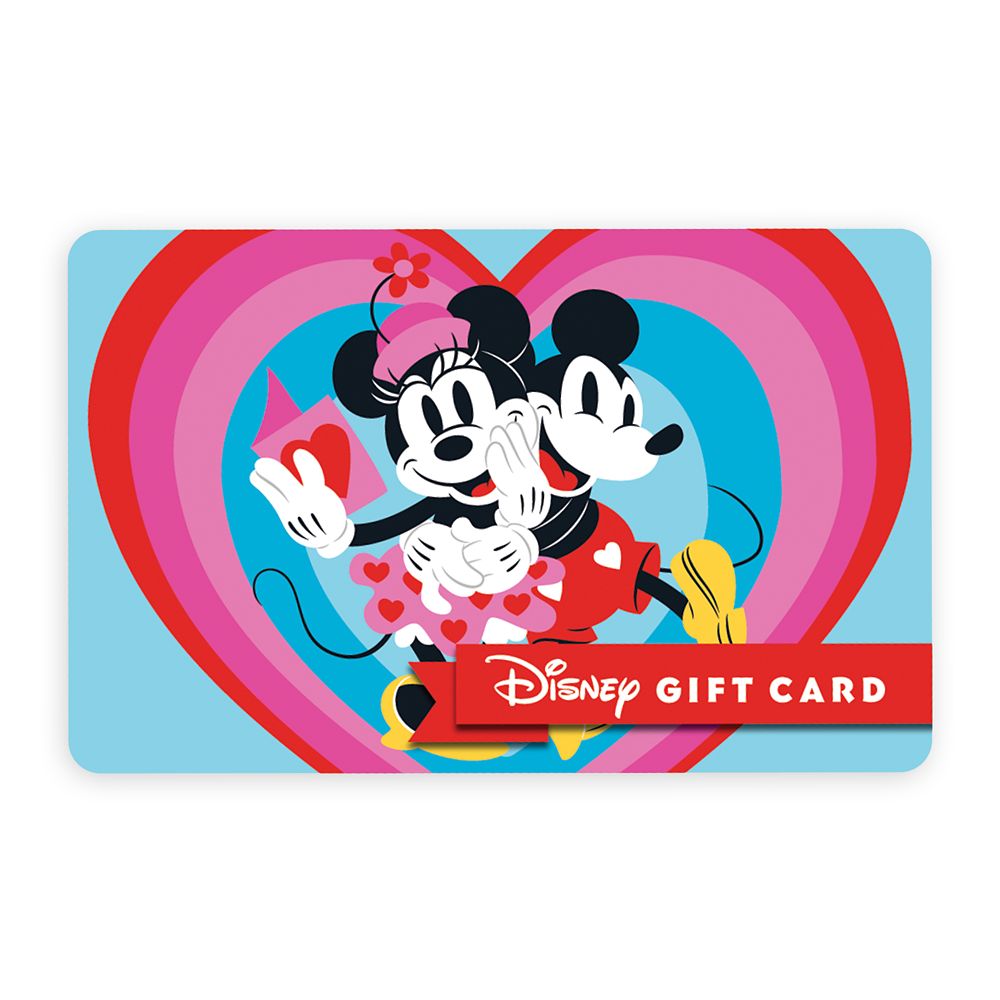 Mickey and Minnie Mouse Valentine&rsquo;s Day Disney Gift Card