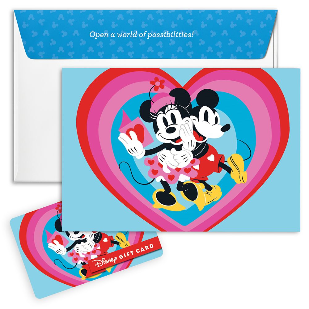 Mickey and Minnie Mouse Valentine&rsquo;s Day Disney Gift Card