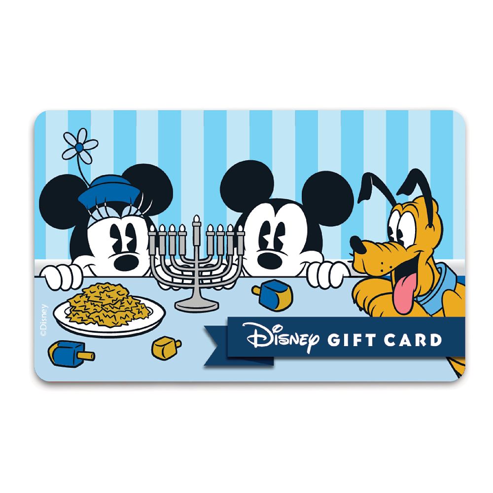 Mickey Mouse and Friends Hanukkah Disney Gift Card Disney Store