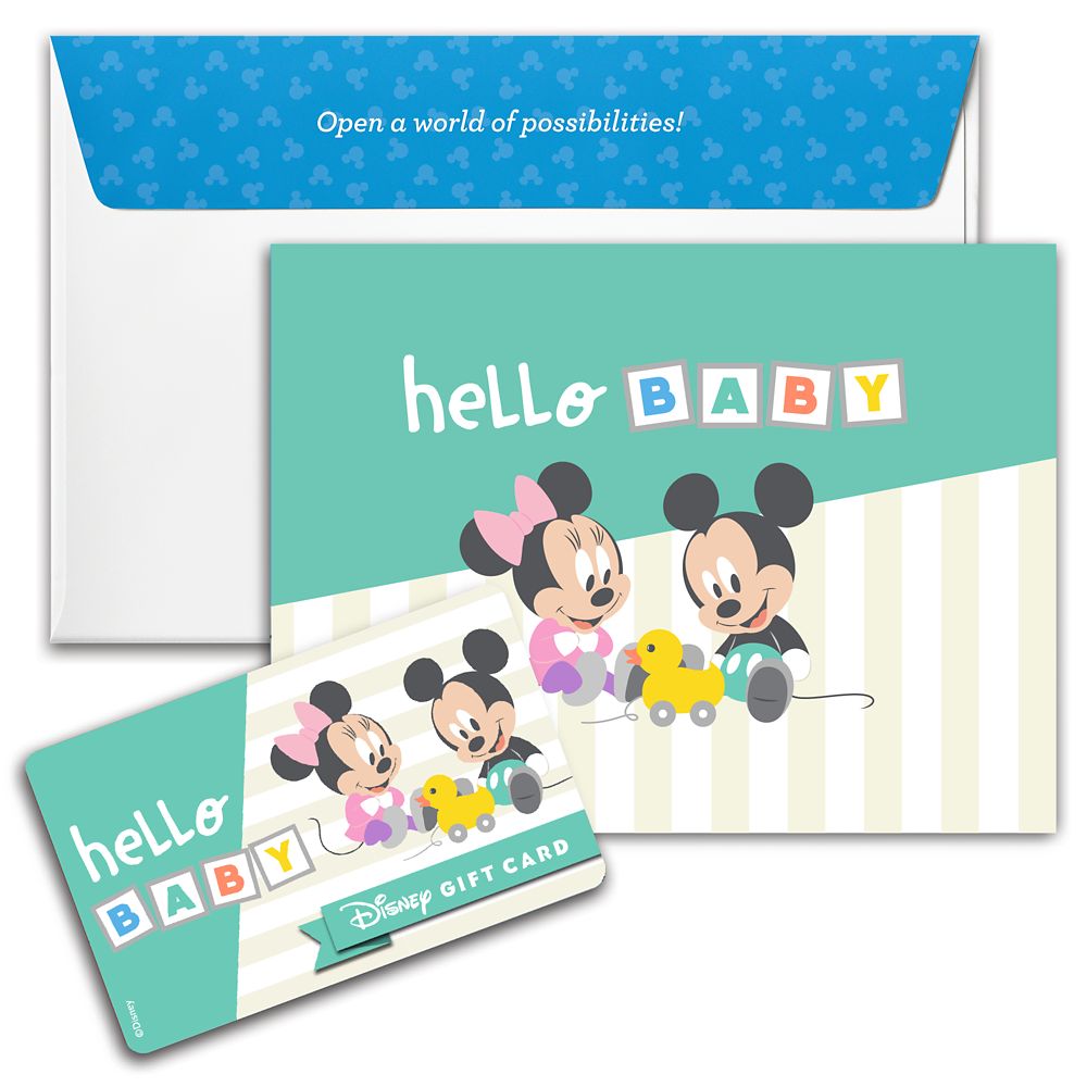 Mickey and Minnie Mouse ''Hello Baby'' Disney Gift Card