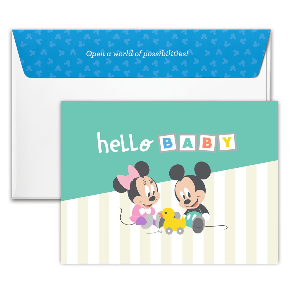 Mickey and Minnie Mouse ''Hello Baby'' Disney Gift Card