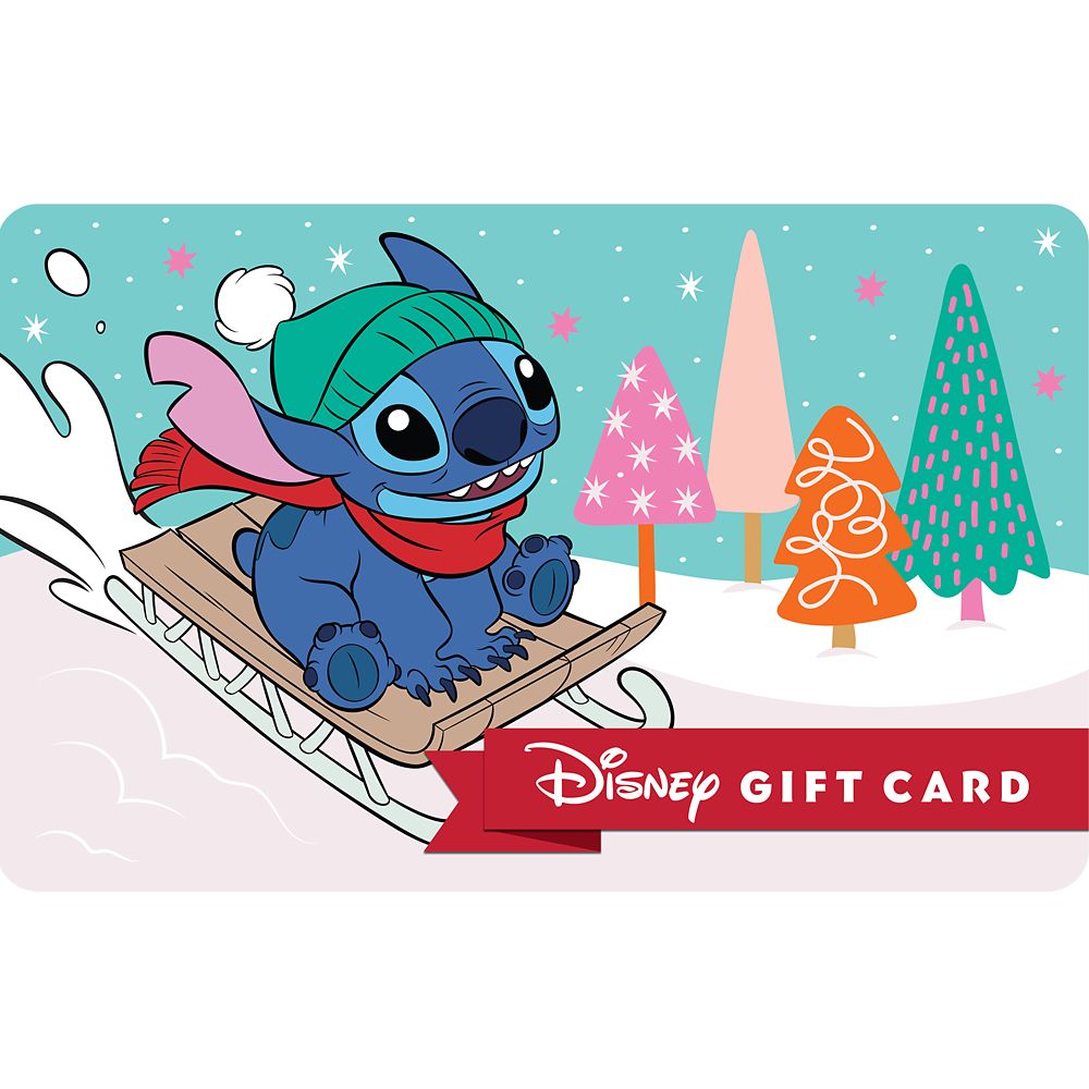 Stitch Holiday Disney Gift Card