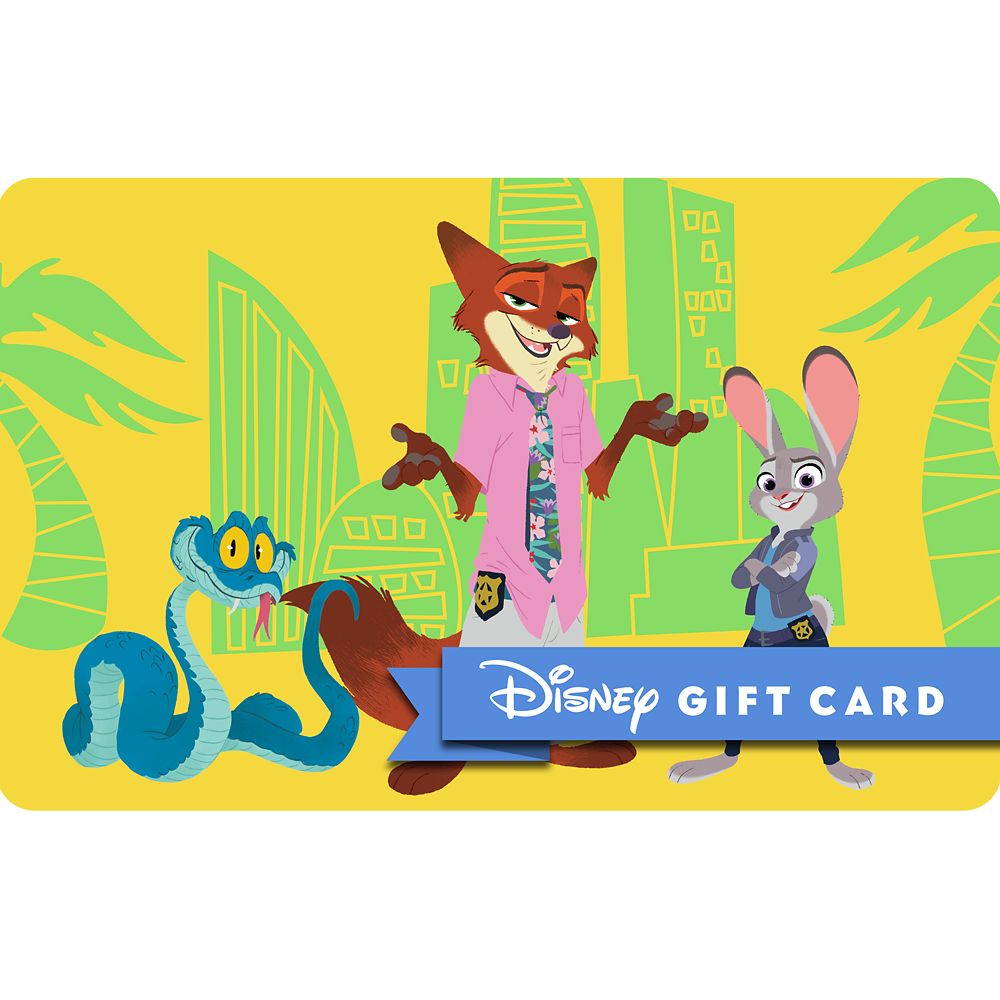 Zootopia 2 Disney Gift Card